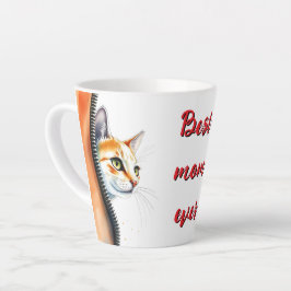 Caneca De Café Latte Coleção de Gatos de Lindas Tendências de Cores Aqu