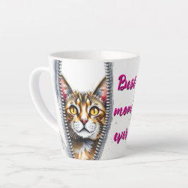 Caneca De Café Latte Coleção de Gatos Modernos e Bonitos Cachorros de A