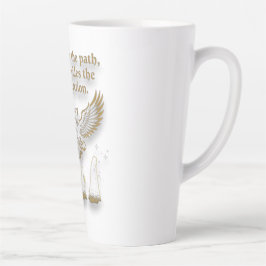 Caneca De Café Latte Coleção de Roupas Espirituais Visão Divina 