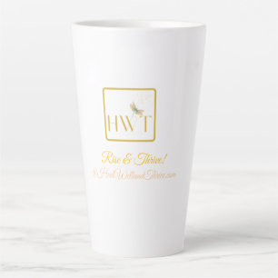 Caneca De Café Latte Coleção Dourada HWT Elegante e Inspiracional