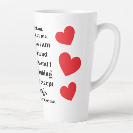 Caneca De Café Latte Coleção Eu Sou Quem Sou.