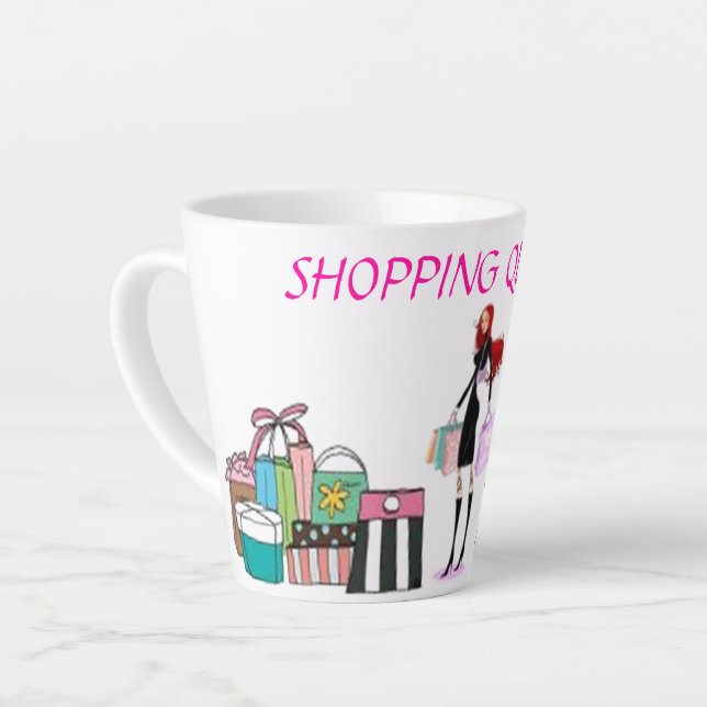 CANECA DE CAFÉ LATTE COLEÇÃO RAINHA DA MODA (Ângulo esquerdo)
