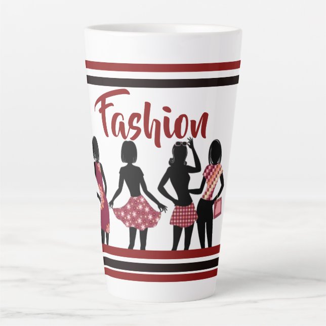 CANECA DE CAFÉ LATTE COLEÇÃO RAINHA DA MODA (Frente)