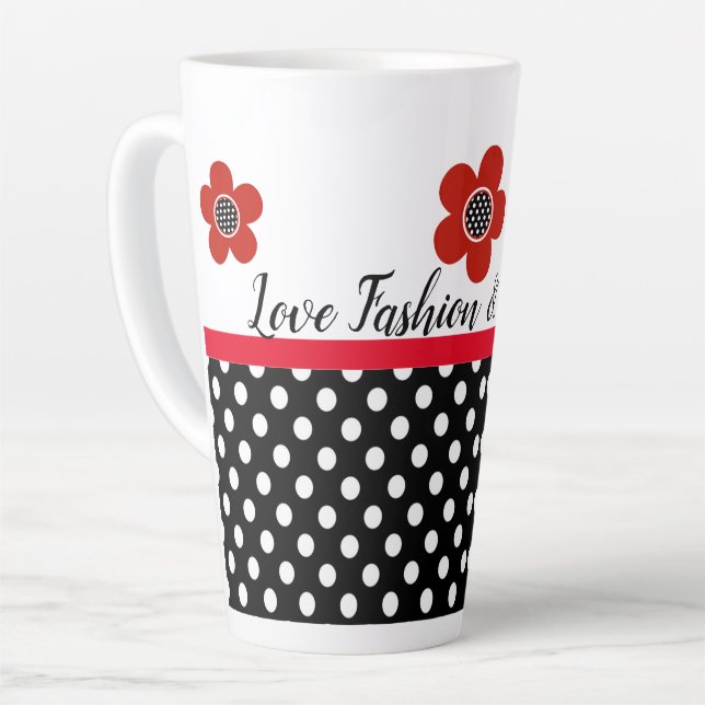 Caneca De Café Latte COLEÇÃO RAINHA DA MODA Senhoras (Ângulo esquerdo)