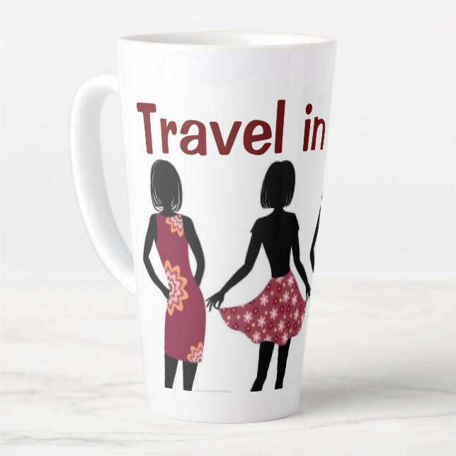 Caneca De Café Latte COLEÇÃO RAINHA DA MODA Senhoras (Ângulo esquerdo)