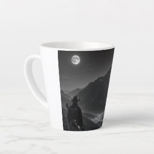 Caneca De Café Latte Coleção Wanderer WO08 – Montanha ao Luar