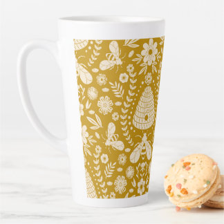 Caneca De Café Latte Colmeia de Whisper da Natureza