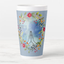 Caneca De Café Latte Coloração aquosa das mãos