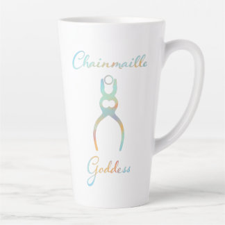 Caneca De Café Latte Colorful Chainmaille Goddese