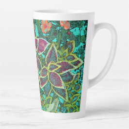 Caneca De Café Latte Colorida Coleus