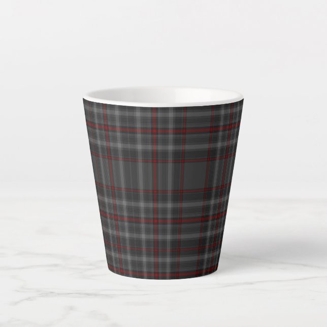 Caneca De Café Latte Colorir Tartan (Frente)