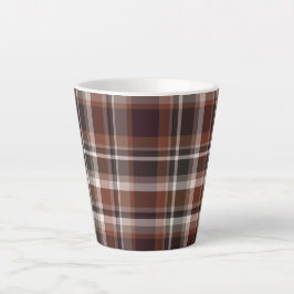 Caneca De Café Latte Colorir Tartan
