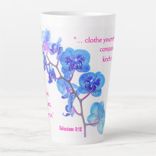 Caneca De Café Latte Colossianos 3:12 Latte Mug