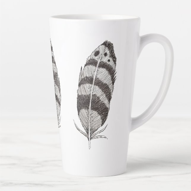 Caneca De Café Latte Com Voo de Imaginação (Direita)