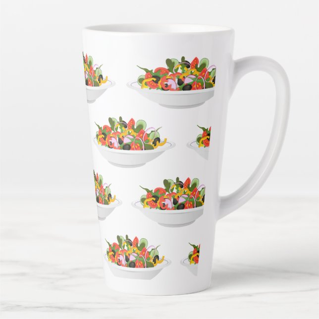 Caneca De Café Latte Coma mais plantas com cartazes de motivação de sal (Direita)