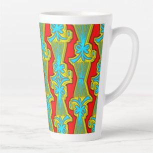 Caneca De Café Latte Combinação de Design digital colorida - PerfeLatte