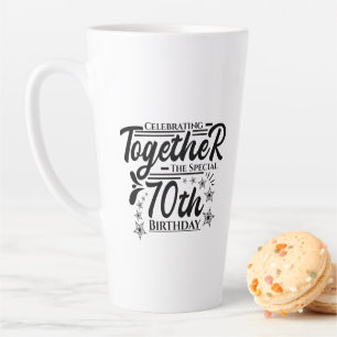 Caneca De Café Latte comemoração do 70