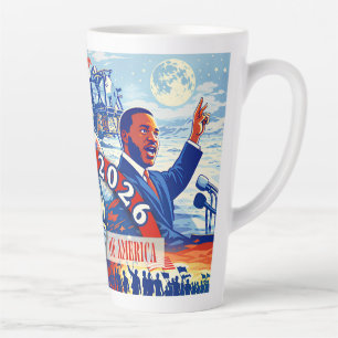 Caneca De Café Latte Comemorativo 1776-2026 EUA Semiquincentenário