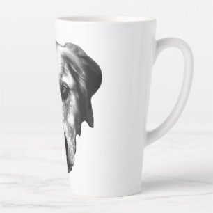 Caneca De Café Latte Companheiro de madrugada em monocromo
