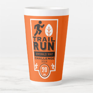 Caneca De Café Latte Competição de Corrida do Runner