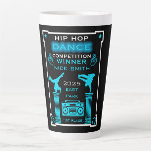 Caneca De Café Latte Competição de dança Hip Hop
