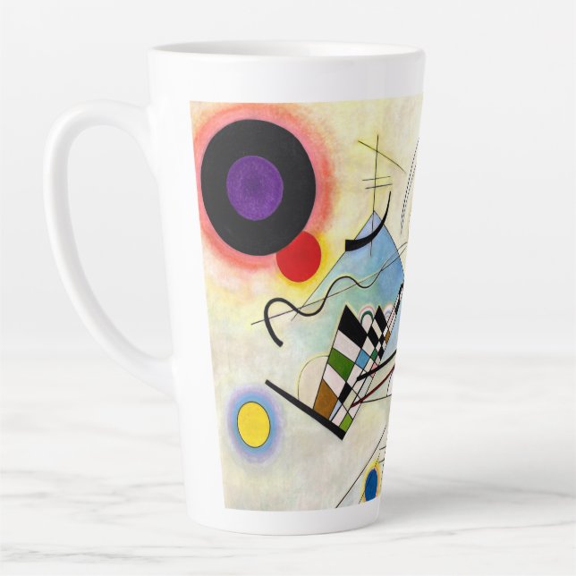 Caneca De Café Latte Composição Kandinsky 8 (Esquerda)