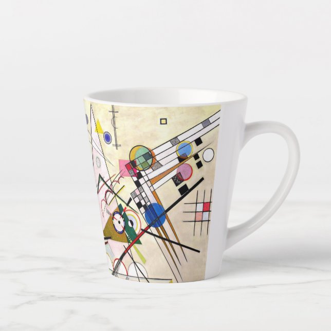 Caneca De Café Latte Composição Kandinsky 8 (Direita)