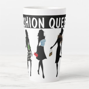 CANECA DE CAFÉ LATTE COMPRANDO COLEÇÃO DE RAINHA