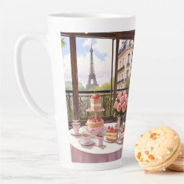 Caneca De Café Latte Compro Café Patisserie Dessert Cake