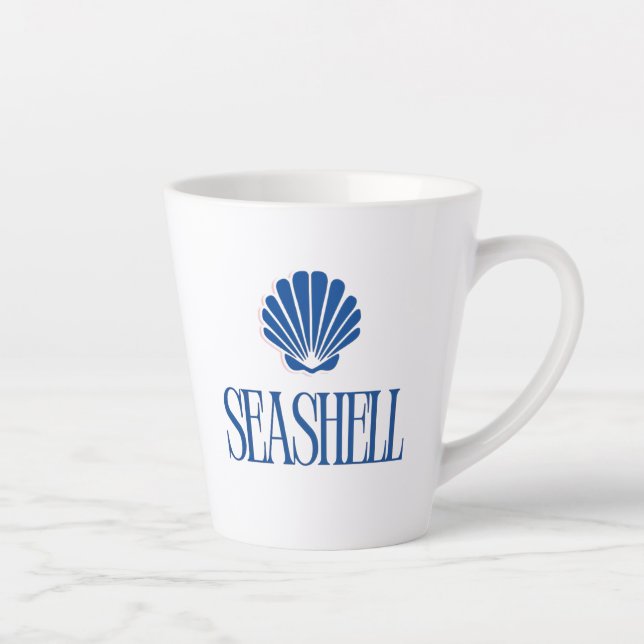 Caneca De Café Latte Concha do mar (Direita)