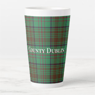 Caneca De Café Latte Condado de Dublin Tartan