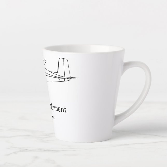 Caneca De Café Latte Conhecimento Básico de Piloto (Direita)
