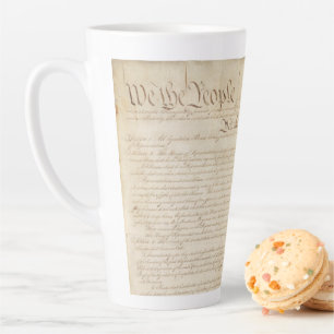 Caneca De Café Latte Constituição dos Estados Unidos, Nós, o Povo