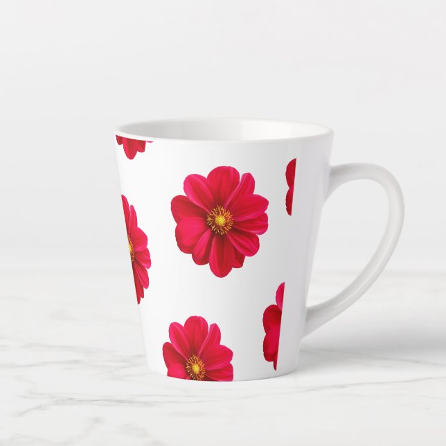 Caneca De Café Latte Copas para design de flores (Direita)