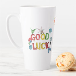 Caneca De Café Latte Copo de Adesivo Sol de Boa Sorte – Brilhante, Aleg