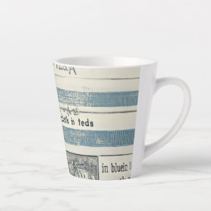 Caneca De Café Latte Copo de Café com Detalhes do Oceano