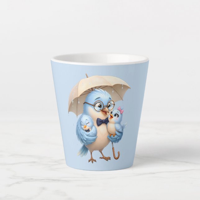 Caneca De Café Latte Copo de Café com Isolante Térmico Latte Father Bir (Frente)