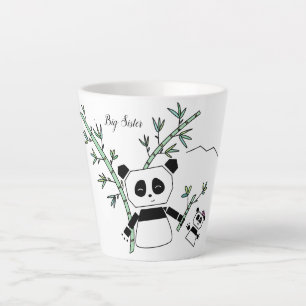 Caneca De Café Latte Copo de Lã de Panda