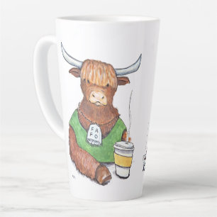 Caneca De Café Latte Copo do Cafe Cowabunga
