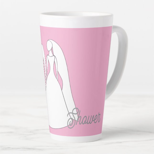 Caneca De Café Latte Copo para Chá de Noiva (Ângulo direito)
