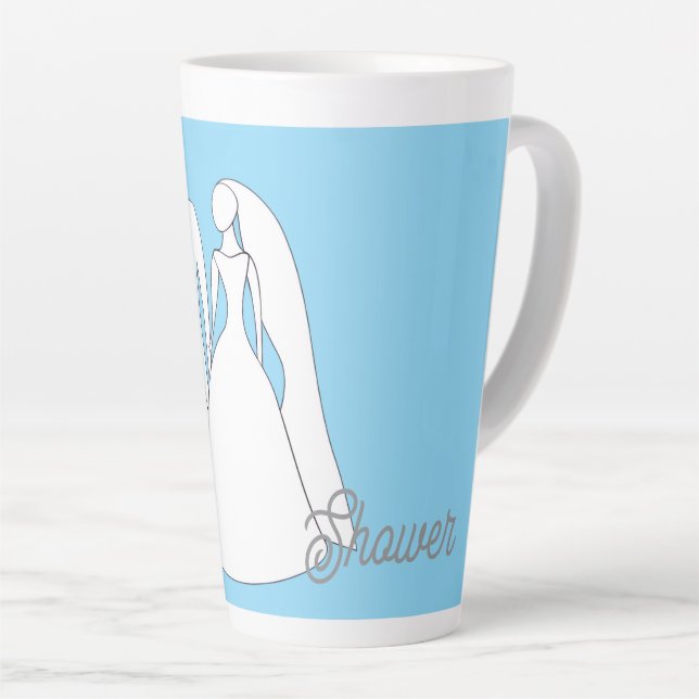 Caneca De Café Latte Copo para Chás de Noiva (Ângulo direito)
