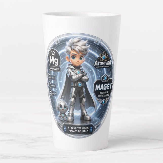 Caneca De Café Latte Copo térmico de magnésio (Frente)