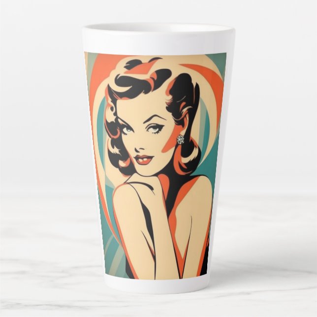 Caneca De Café Latte &Copos para Latente (Frente)