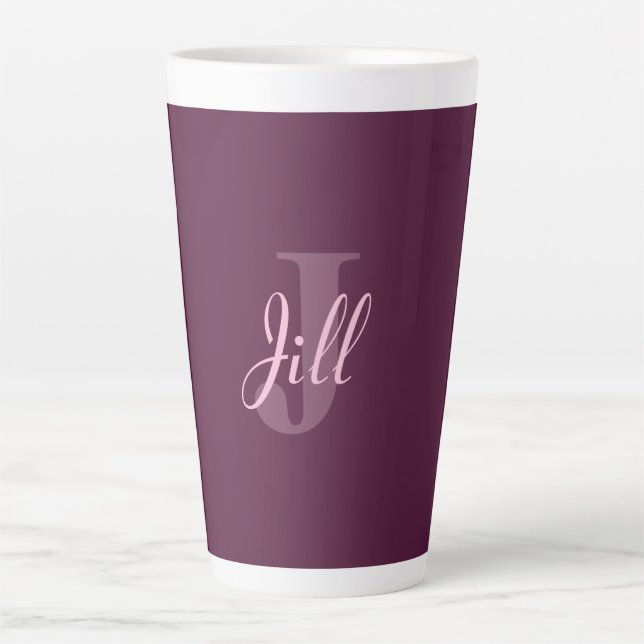 Caneca De Café Latte Cor de conforto grande (Frente)