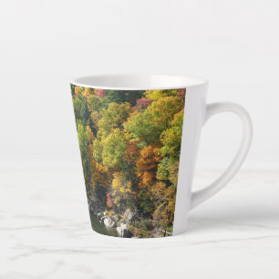 Caneca De Café Latte Cor de queda no Parque Estadual de Ohiopyle