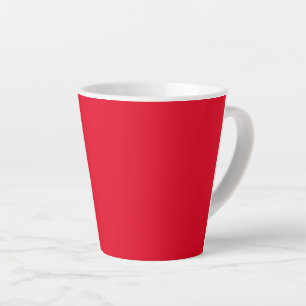 Caneca De Café Latte Cor Vermelha