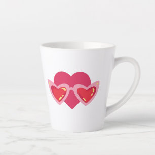 Caneca De Café Latte Coração