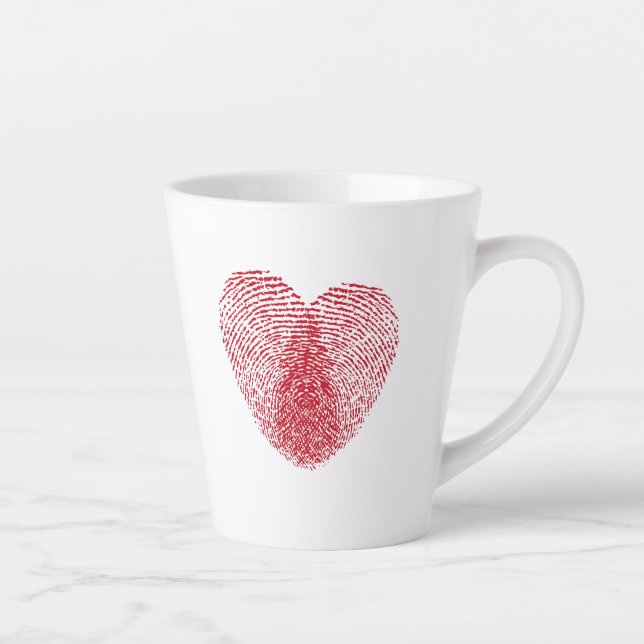 Caneca De Café Latte Coração (Direita)