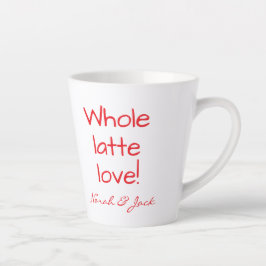 Caneca De Café Latte Coração, Amor Lotta Inteiro, Personalidade Engraça