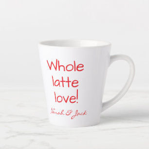 Caneca De Café Latte Coração, Amor Lotta Inteiro, Personalidade Engraça